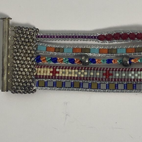 Noonday Collection Bracelet Hippy Boho Multicolor Beading Handcrafted Guatemala - Picture 2 of 15